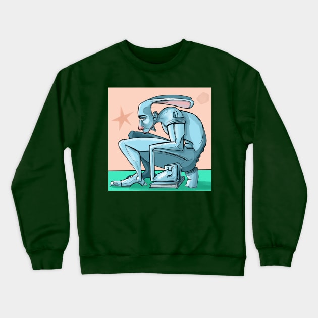 Tummy Ache Crewneck Sweatshirt by Yeti Slang 